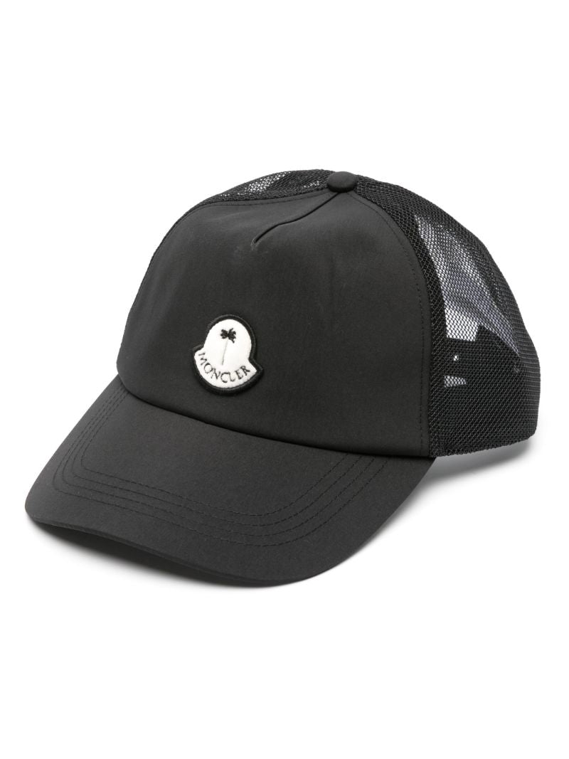 X Palm Angels Black Logo-appliquÃ_x0083_Â© Trucker Hat