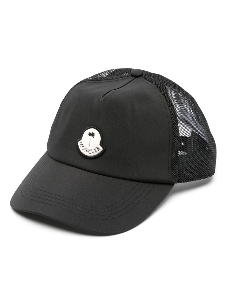 X Palm Angels Black Logo-appliquÃ_x0083_Â© Trucker Hat