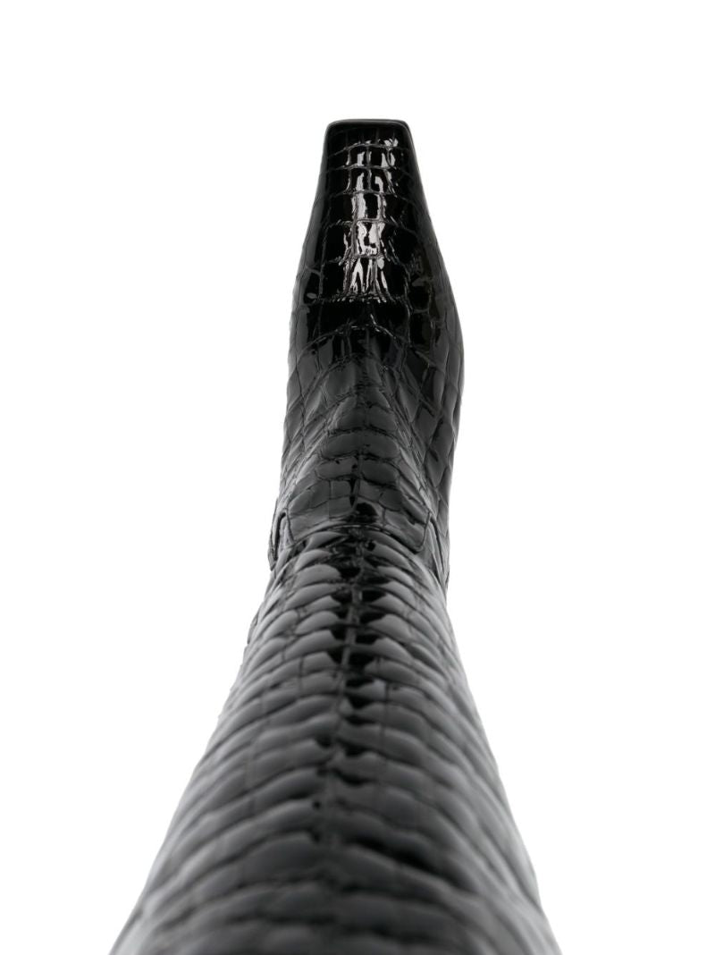 Black Marfa 85 Leather Over-the-knee Boots