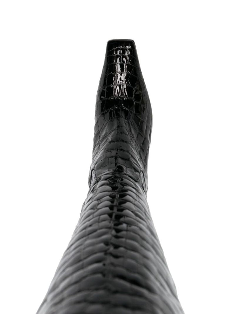 Black Marfa 85 Leather Over-the-knee Boots