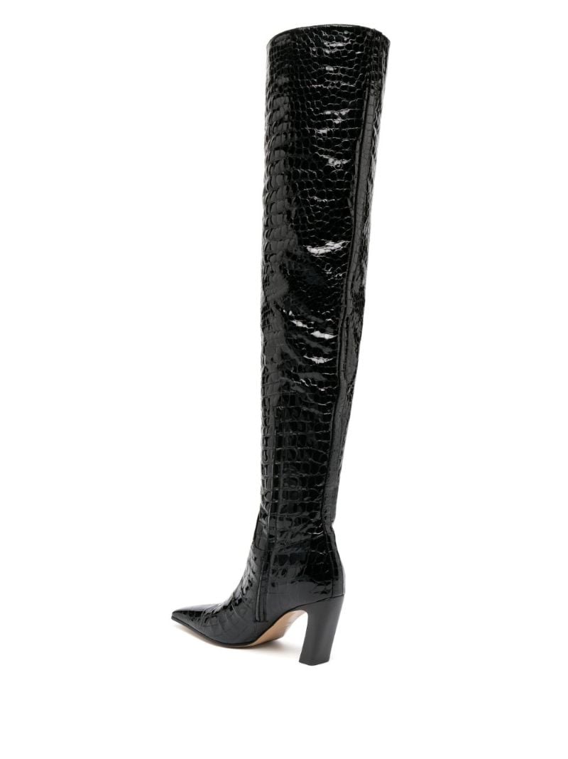 Black Marfa 85 Leather Over-the-knee Boots