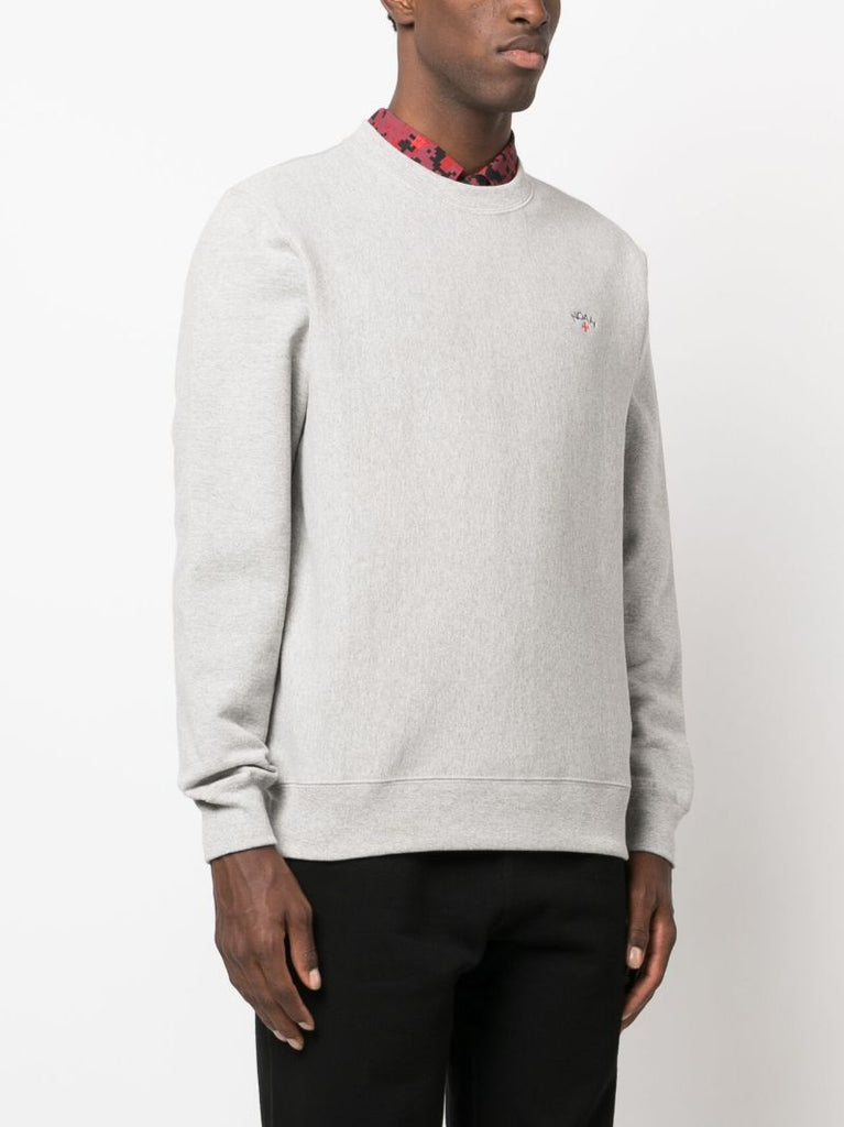 Grey Logo-embroidered Sweatshirt