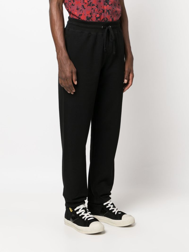 Black Logo-embroidered Cotton Track Pants