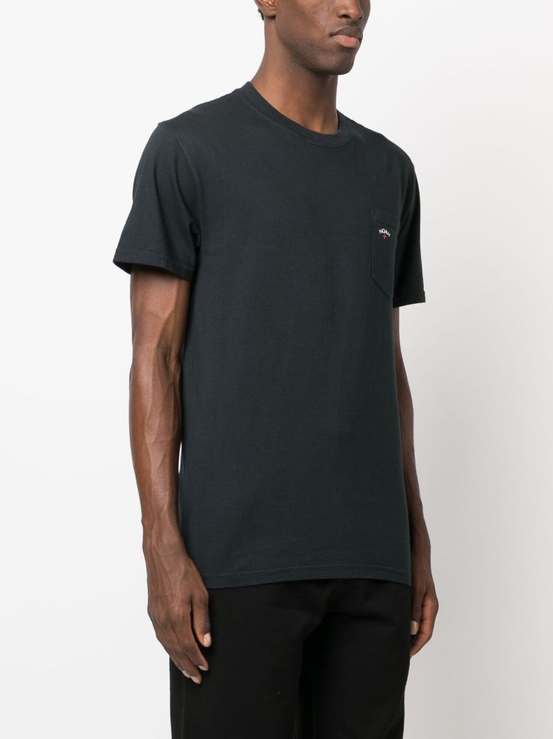 Black Logo-print Cotton T-shirt