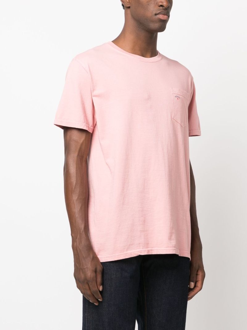 Pink Logo-print Cotton T-shirt