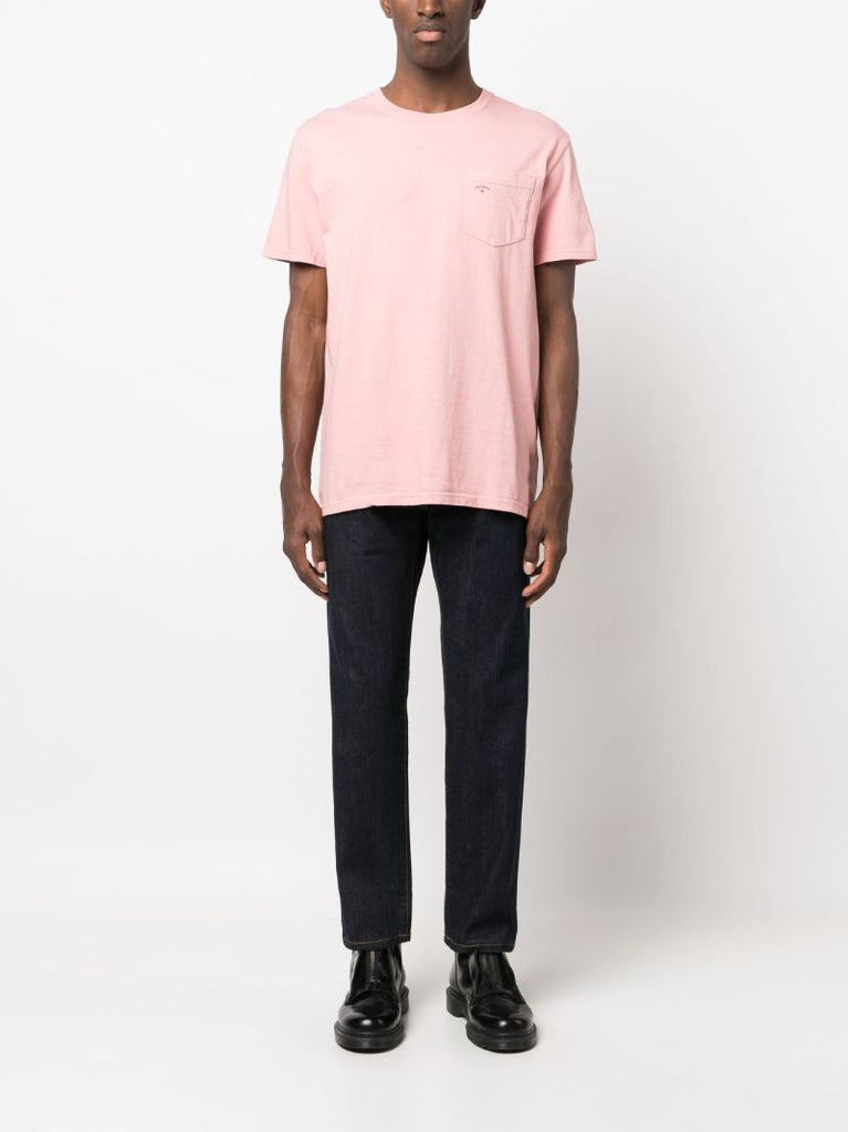 Pink Logo-print Cotton T-shirt