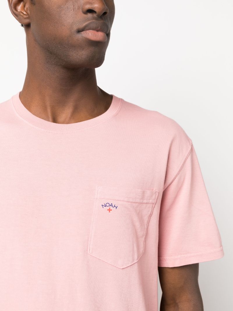 Pink Logo-print Cotton T-shirt