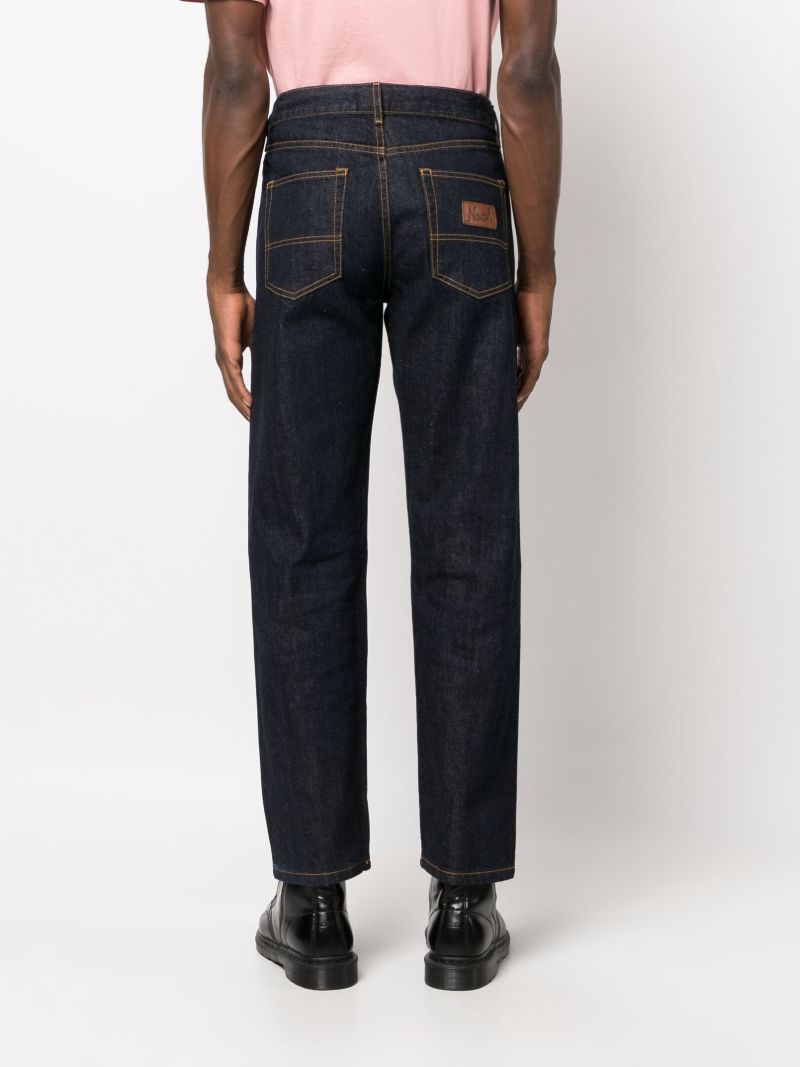 Blue Straight-leg Jeans