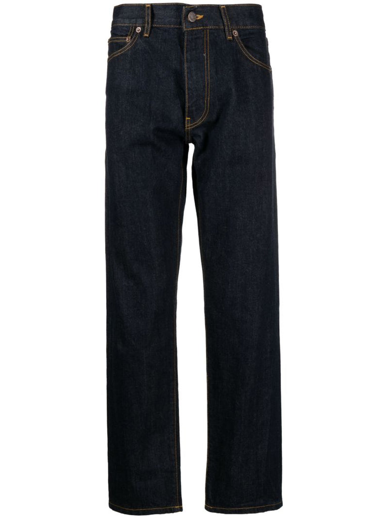 Blue Straight-leg Jeans