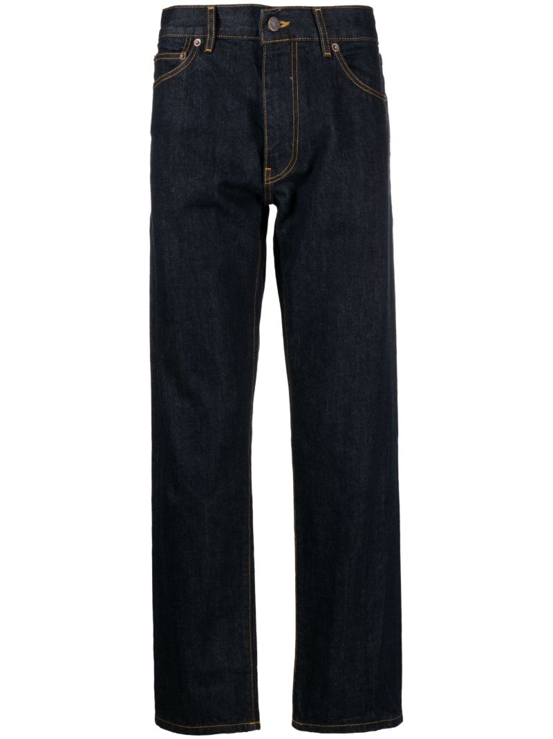 Blue Straight-leg Jeans