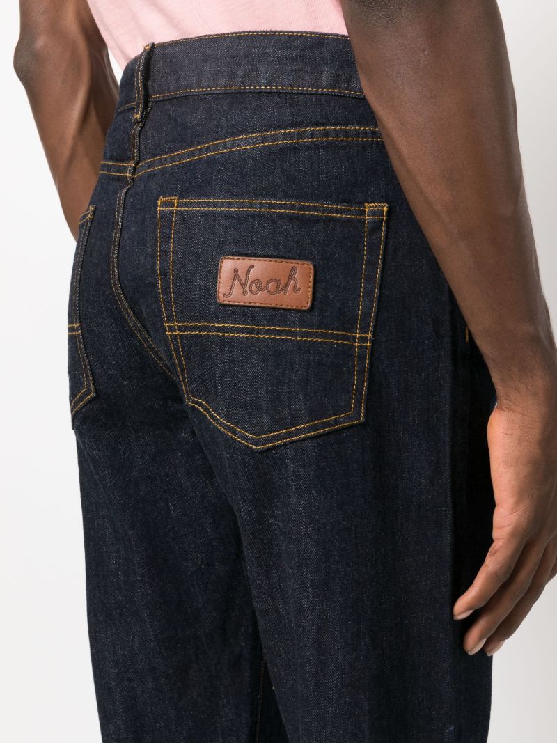 Blue Straight-leg Jeans