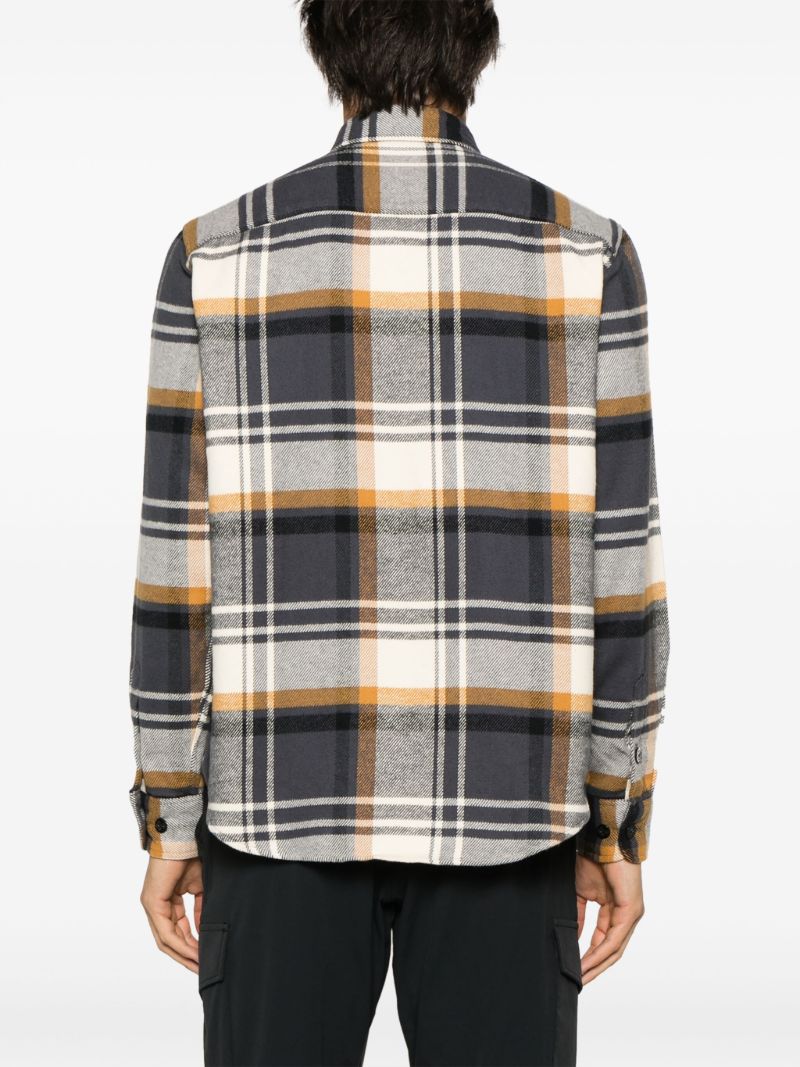 Blue Heavyweight Plaid Flannel Shirt