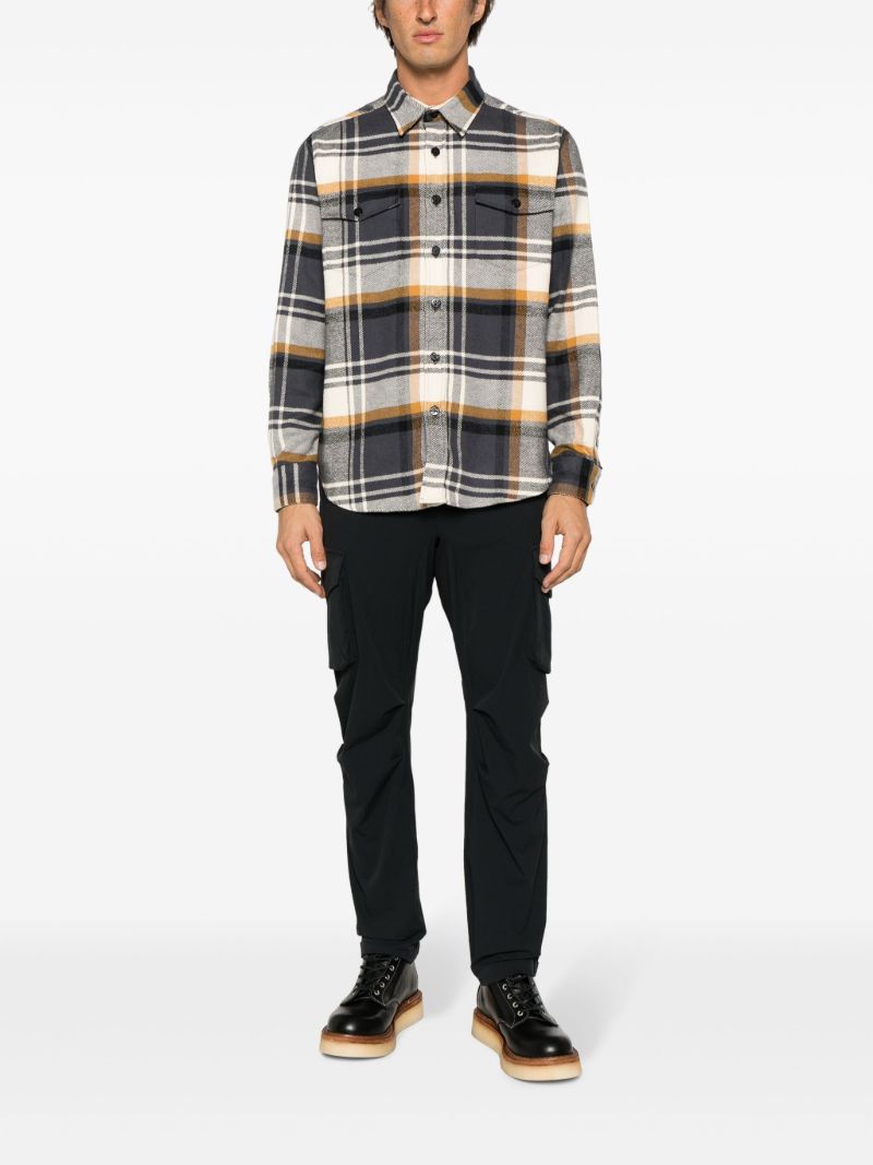 Blue Heavyweight Plaid Flannel Shirt
