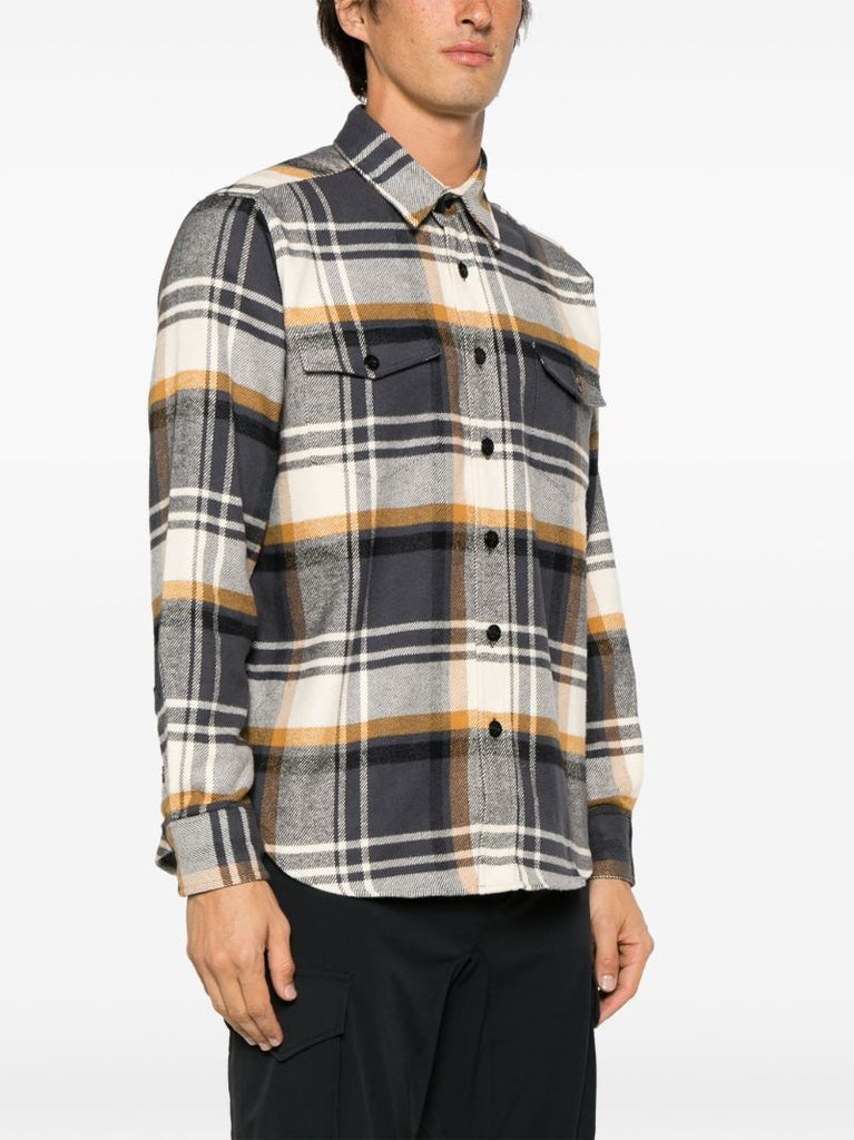 Blue Heavyweight Plaid Flannel Shirt
