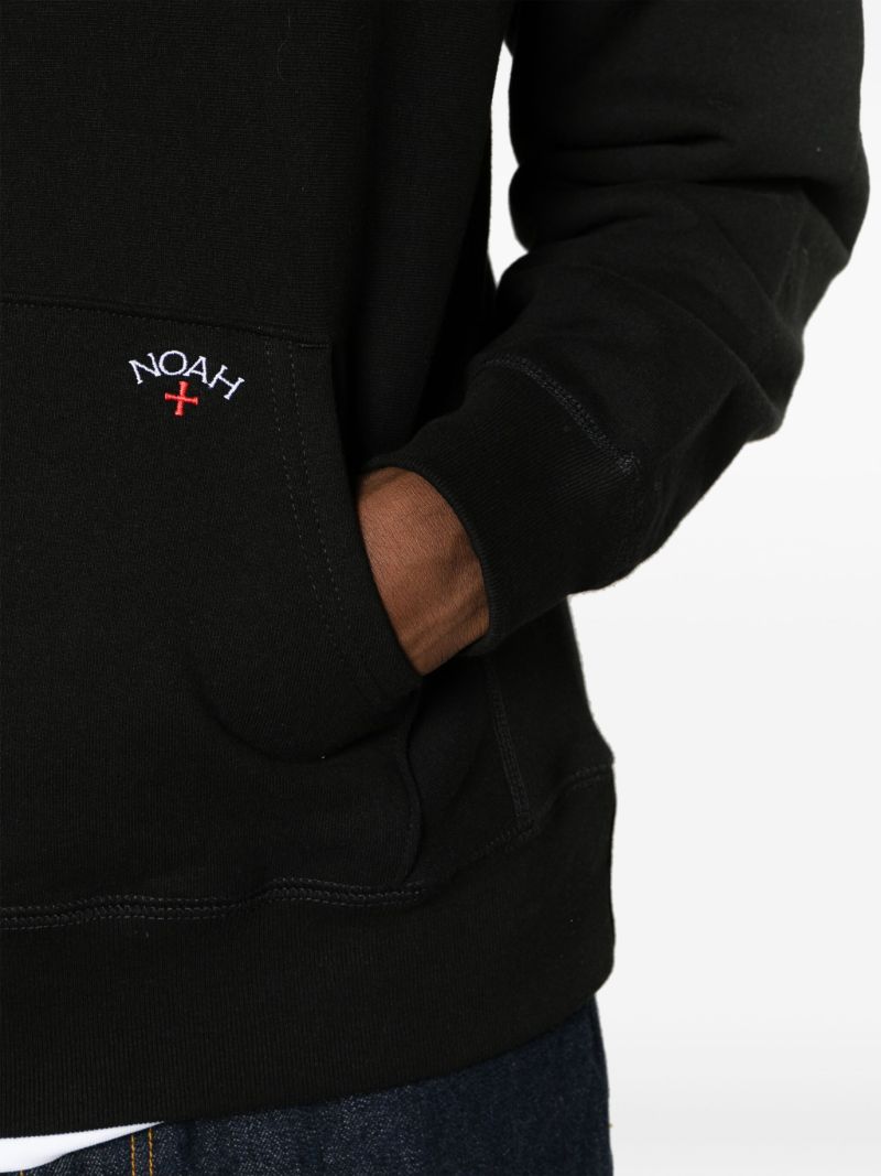 Black Classic Cotton Hoodie