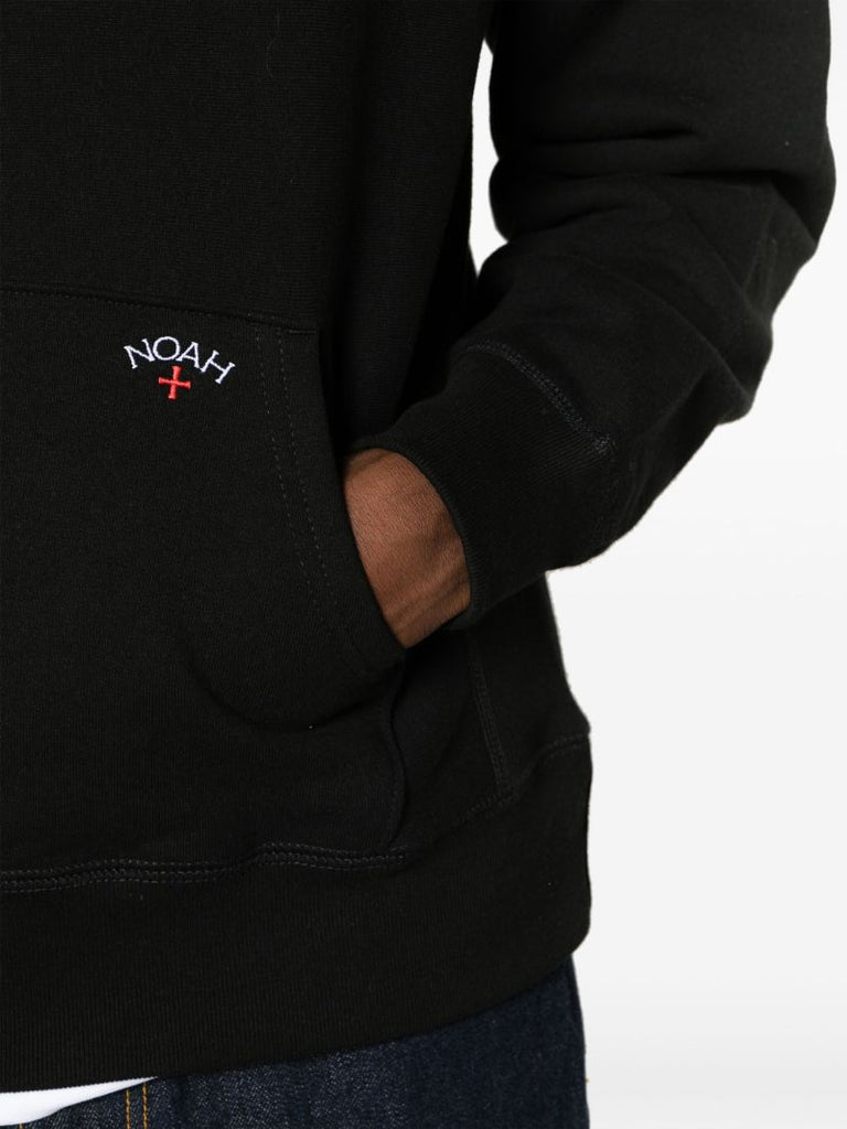 Black Classic Cotton Hoodie