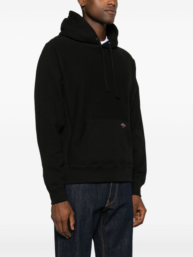 Black Classic Cotton Hoodie