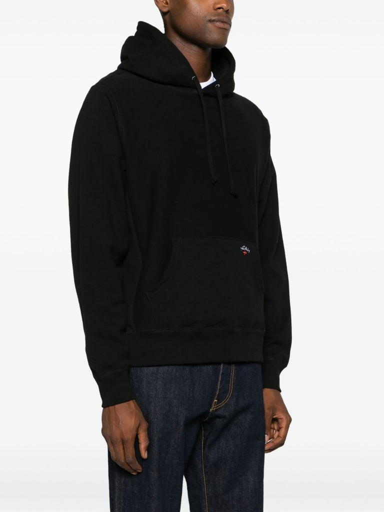 Black Classic Cotton Hoodie