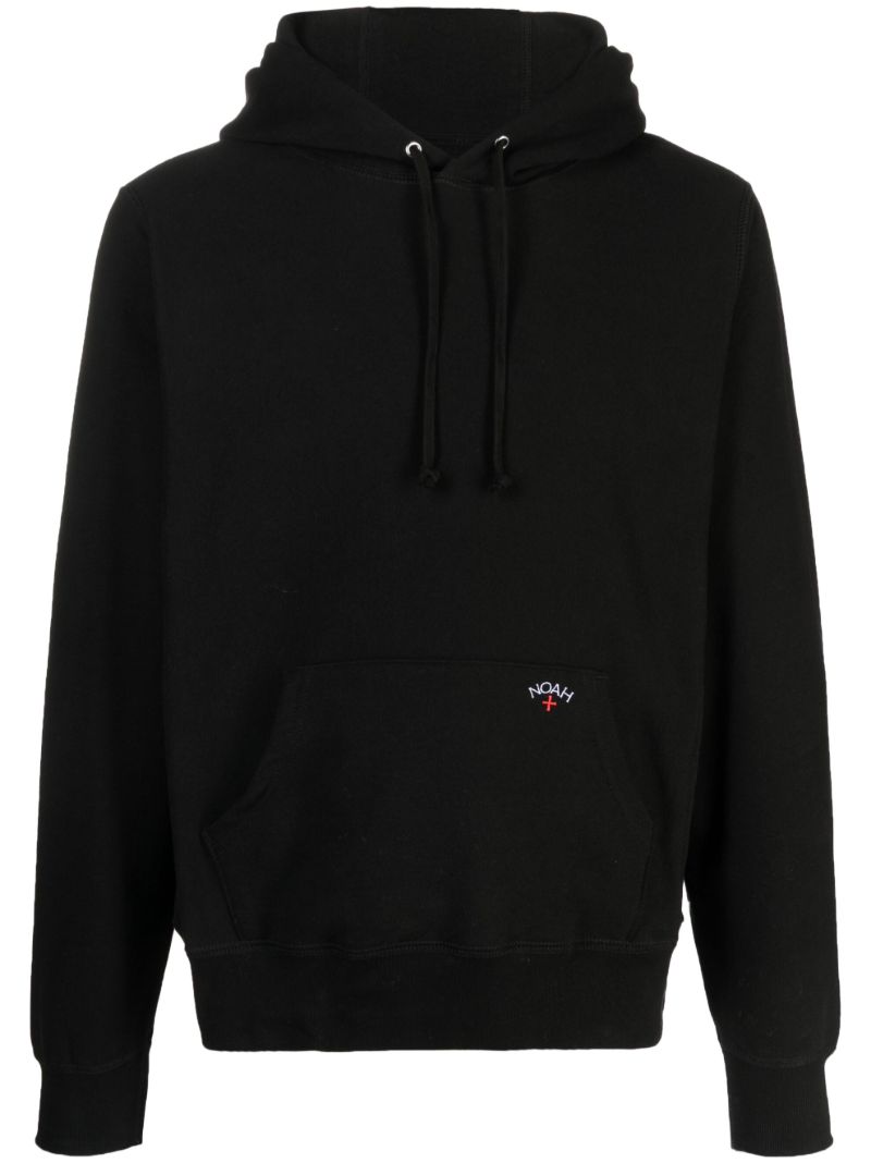 Black Classic Cotton Hoodie