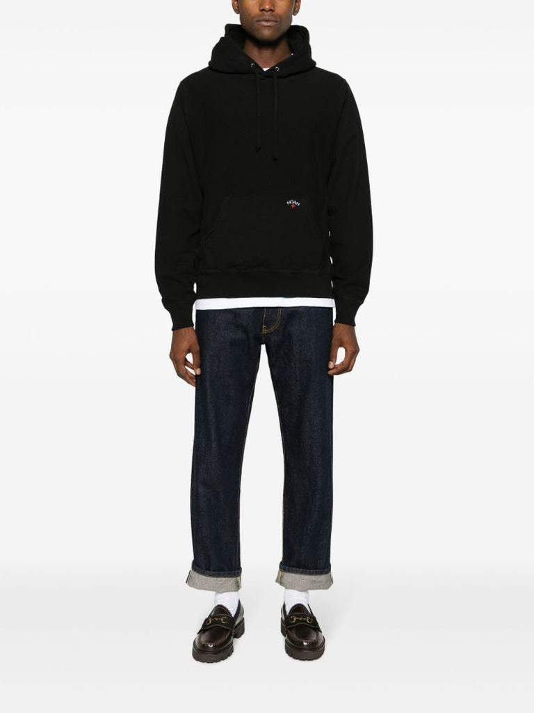 Black Classic Cotton Hoodie