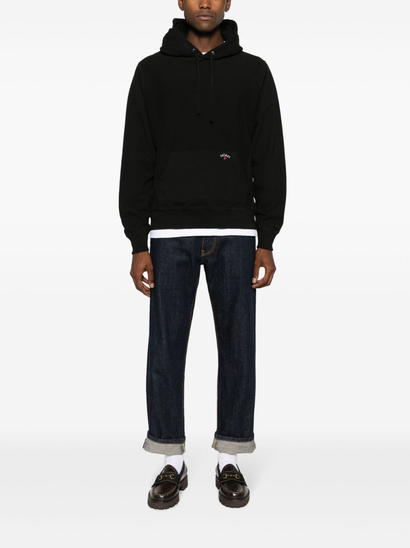 Black Classic Cotton Hoodie