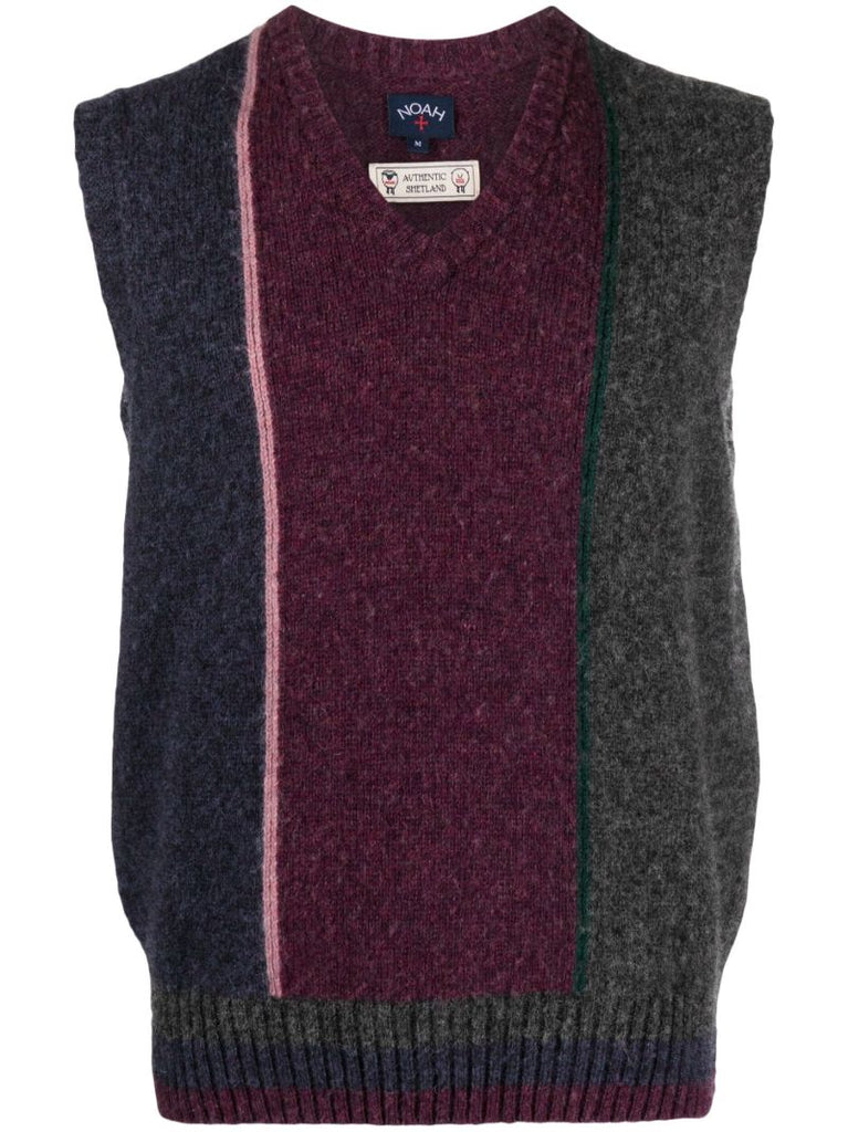 Grey Shetland Wool Vest