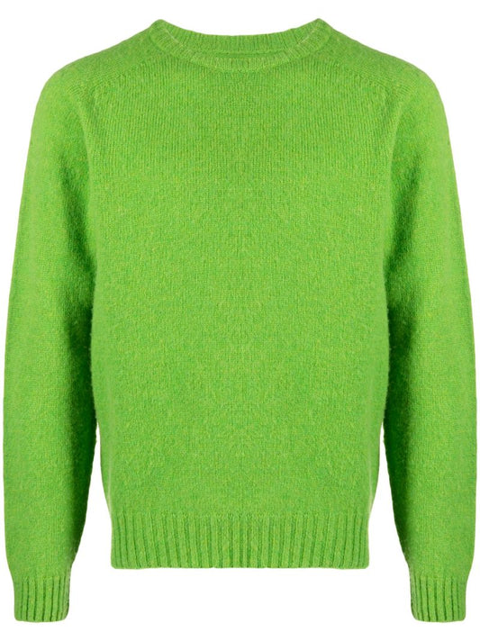 Green Shetland Wool Sweater