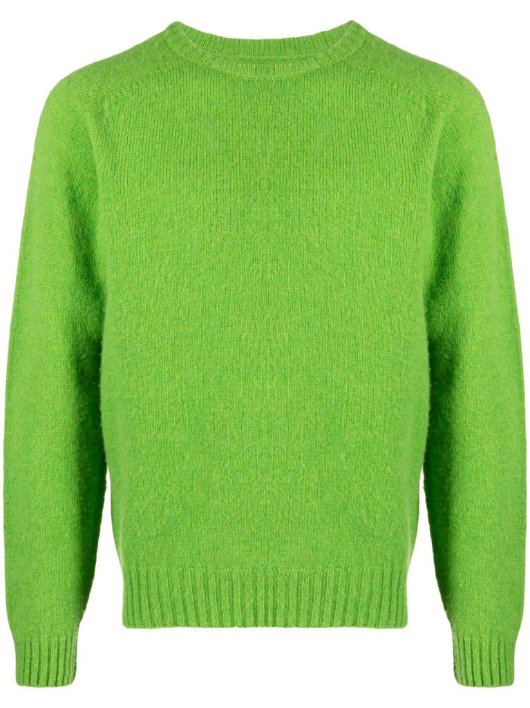 Green Shetland Wool Sweater