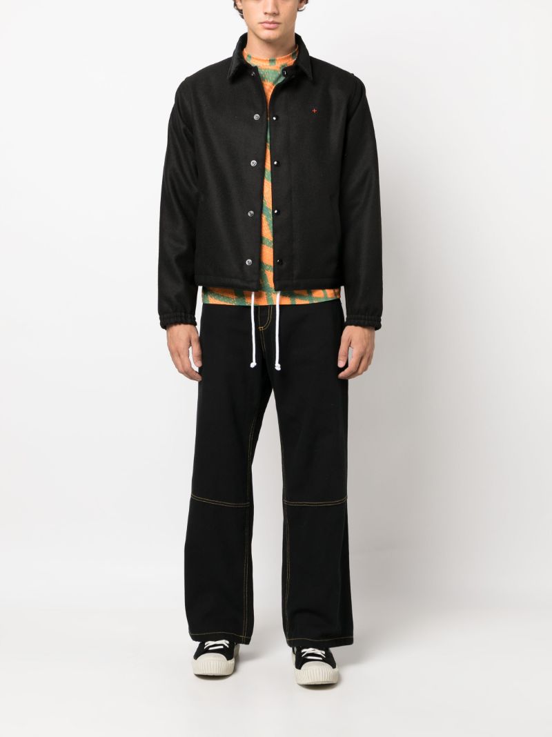 Black Campus Shirt Jacket
