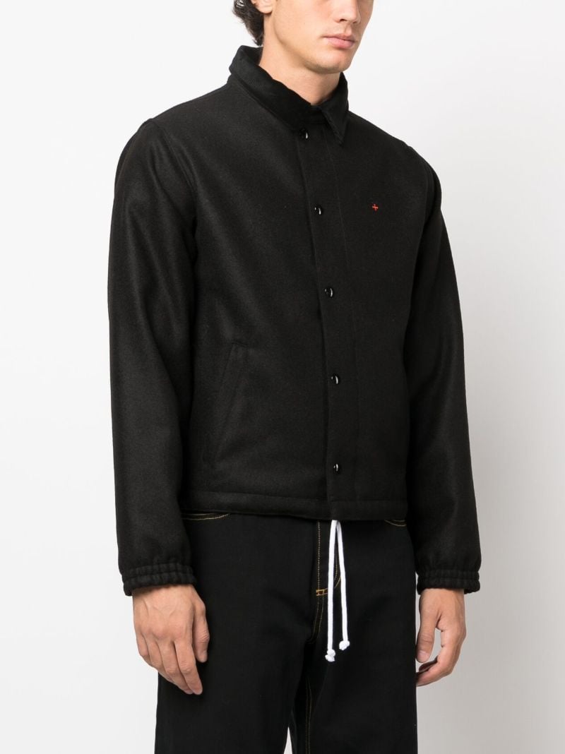 Black Campus Shirt Jacket