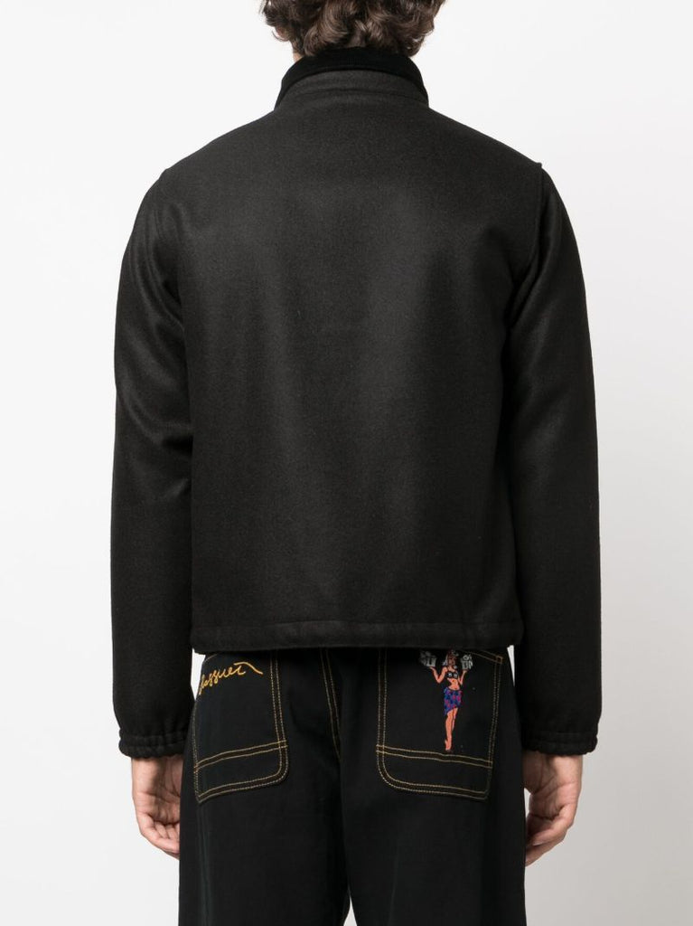 Black Campus Shirt Jacket
