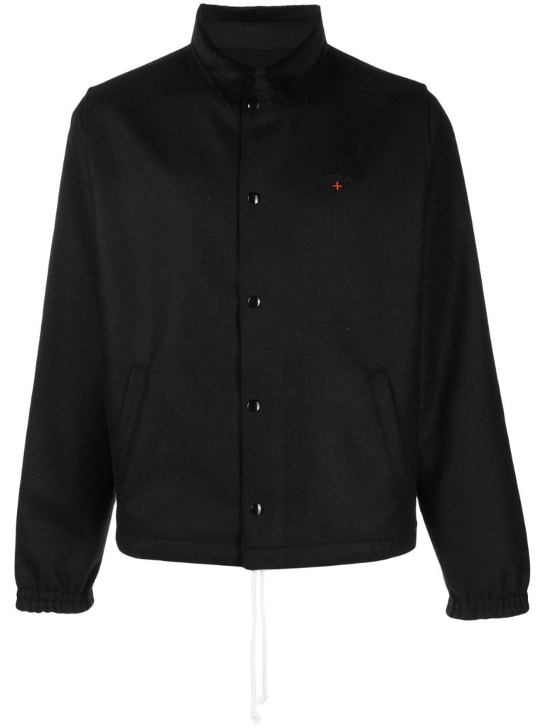 Black Campus Shirt Jacket