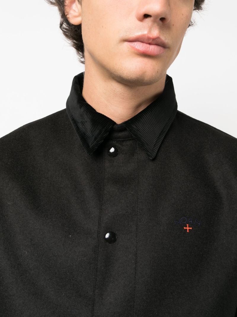 Black Campus Shirt Jacket