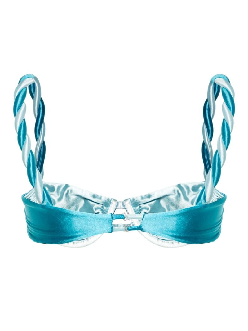 Blue Reversible Bikini Top