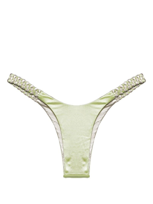 Green Highweave Reversible Bikini Bottoms