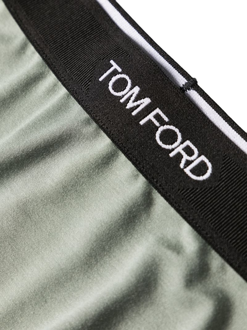 Green Logo-waistband Briefs