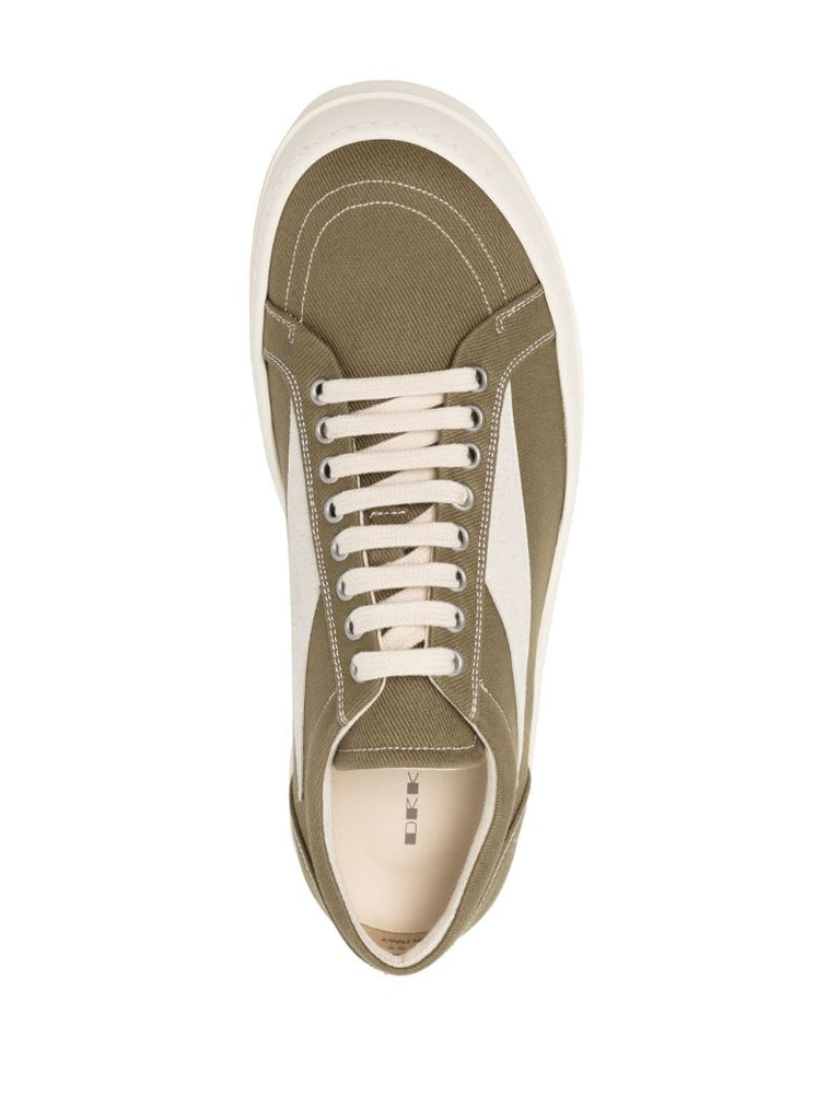 Green Vintage Denim Sneakers