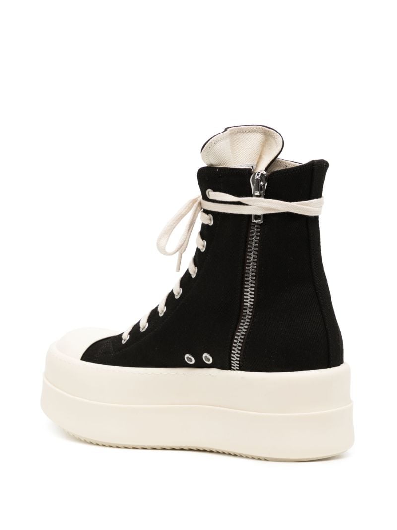 Black Double Bumper Flatform Sneakers