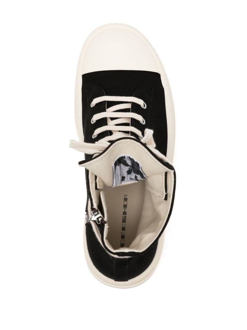 Black Double Bumper Flatform Sneakers