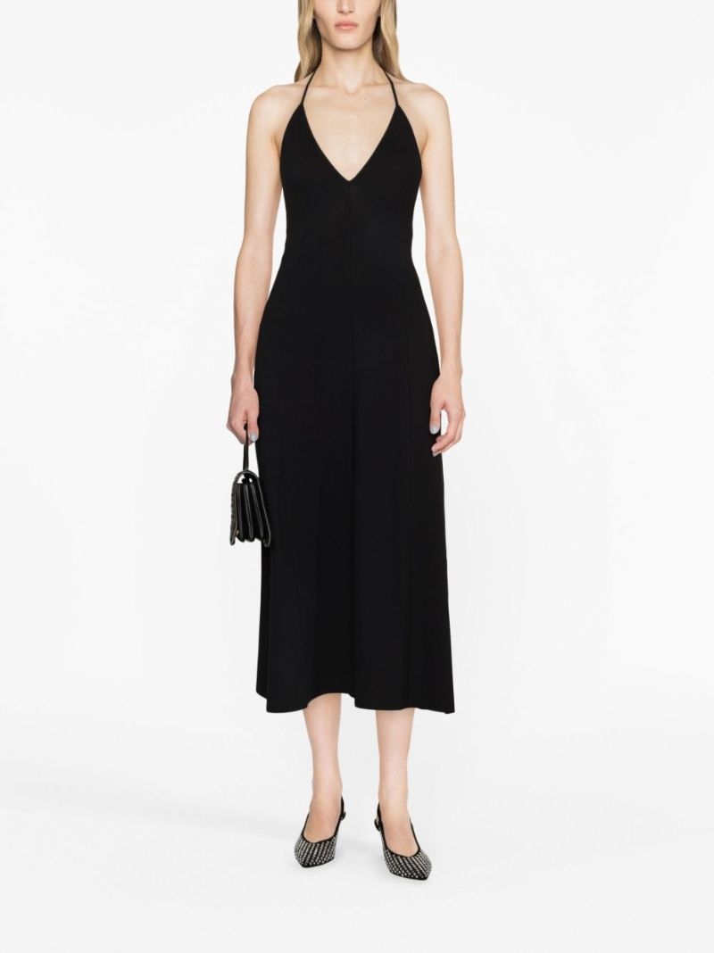 Black the Raysha Halterneck Midi Dress