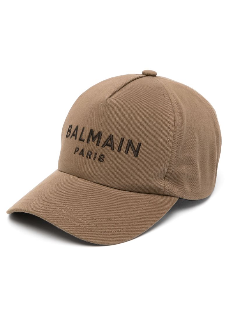 Brown Logo-embroidered Baseball Cap