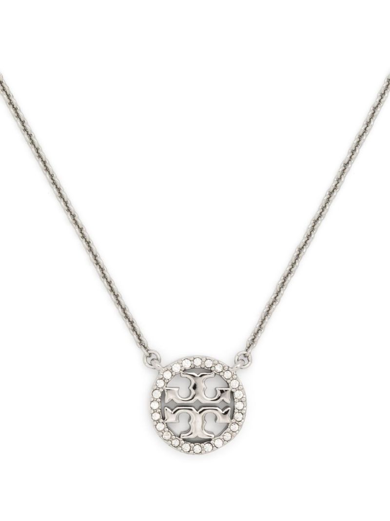 Silver-tone Miller Crystal Necklace