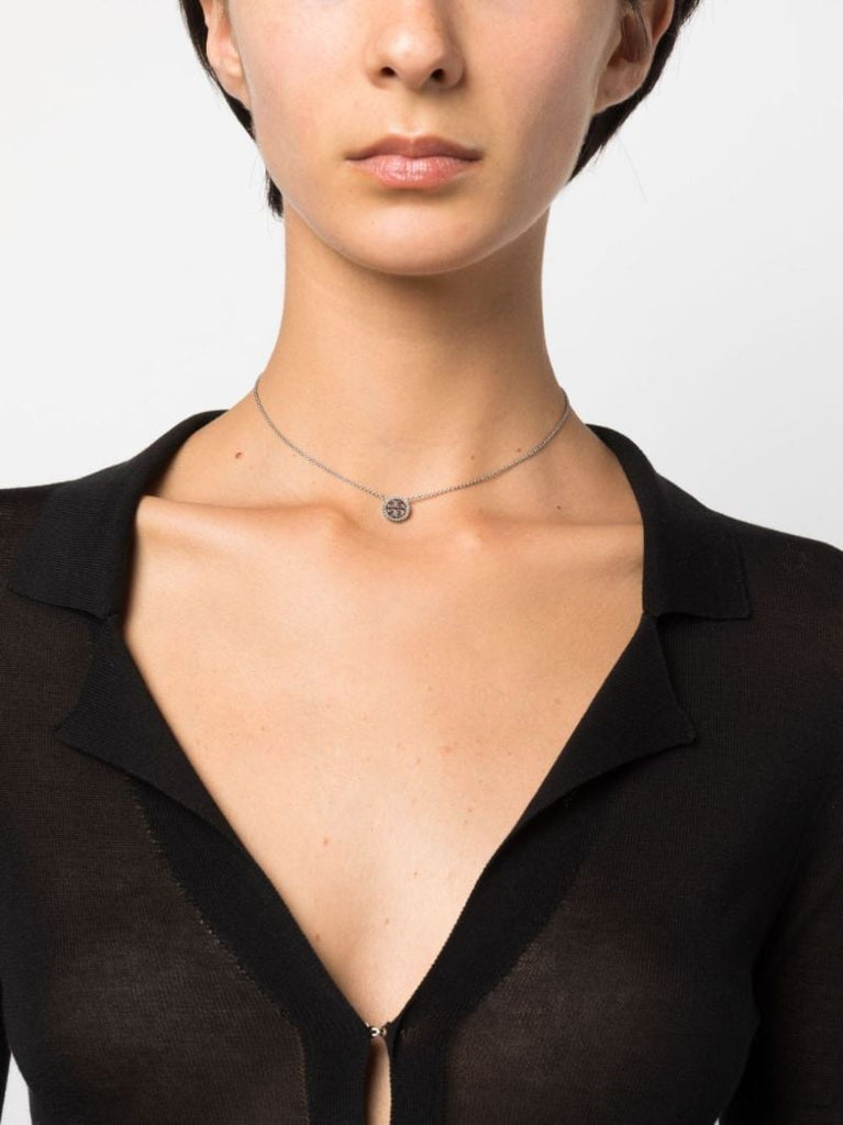 Silver-tone Miller Crystal Necklace