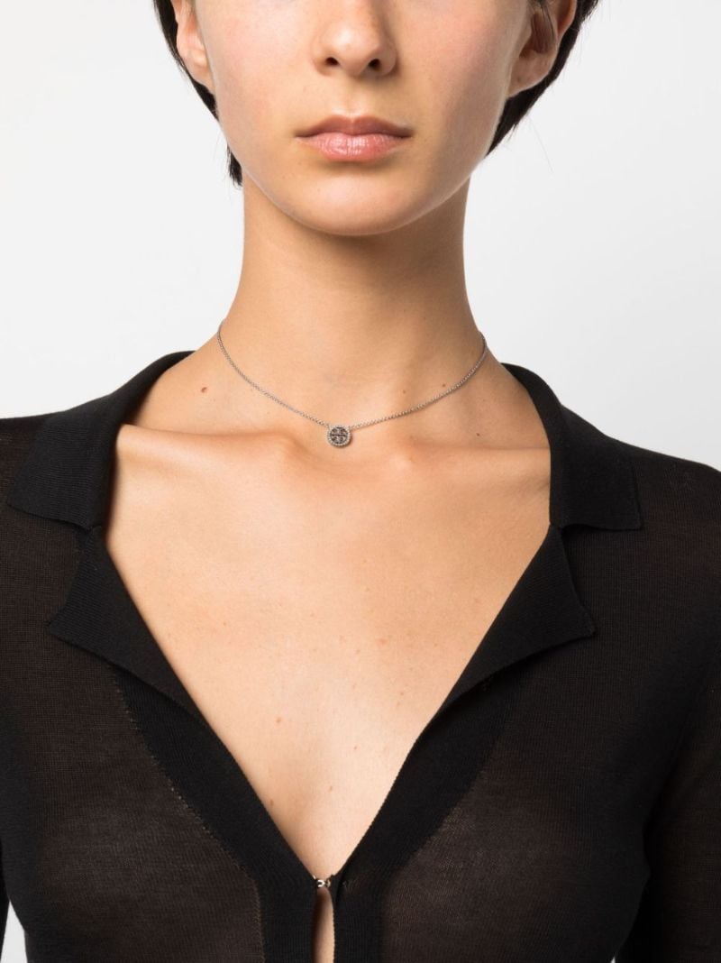 Silver-tone Miller Crystal Necklace