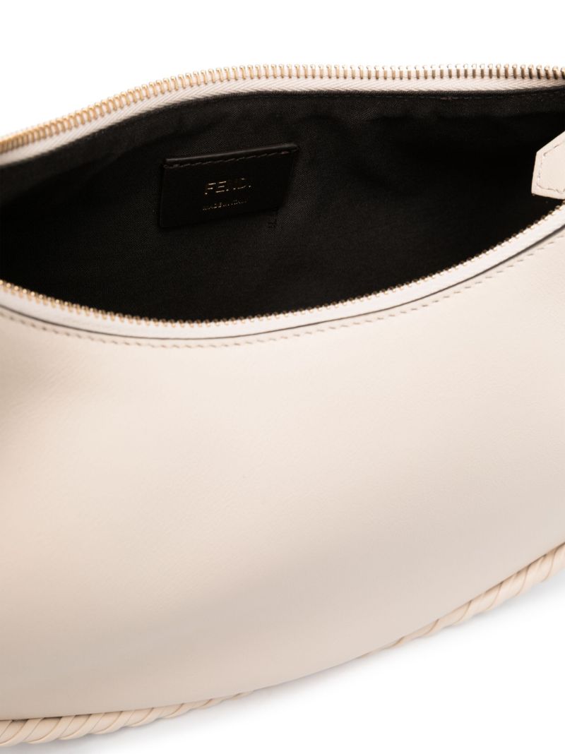 White Fendigraphy Small Leather Shoulder Bag