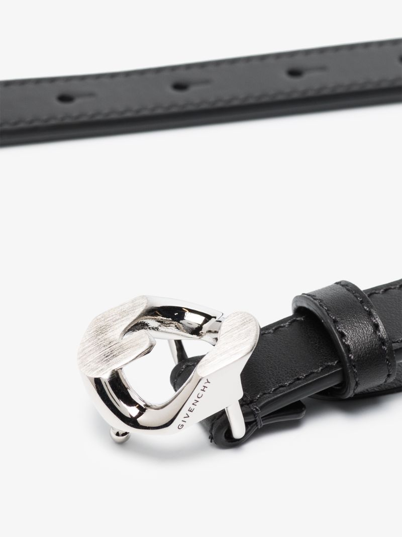 Black G Chain Leather Belt