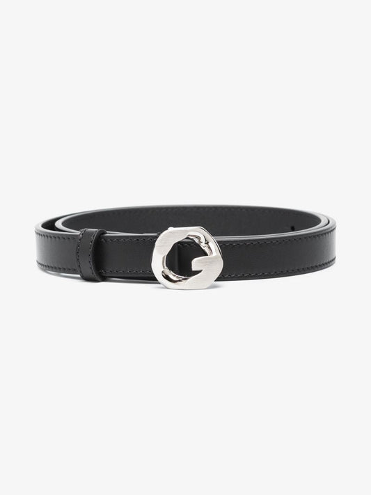 Black G Chain Leather Belt