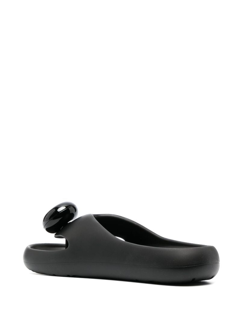 Black Foam Rubber Slides