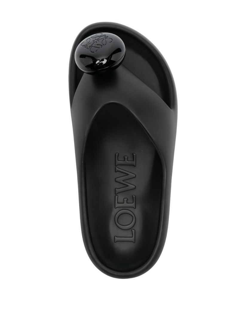 Black Foam Rubber Slides
