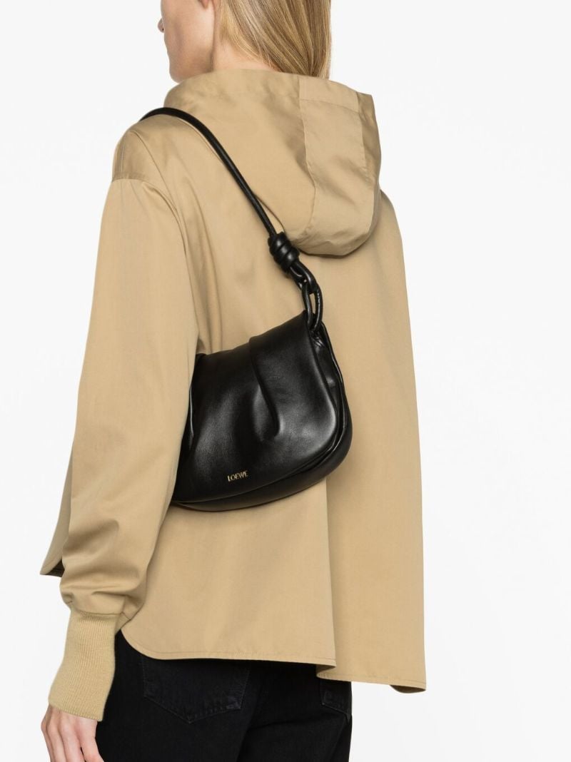 Black Paseo Leather Shoulder Bag